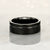 Tungsten Carbide Black Hammered Ring with Solid Black Line – Stylish & Durable