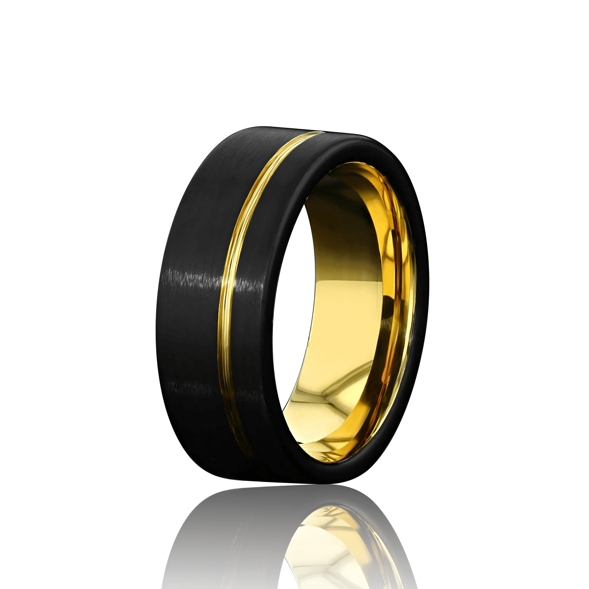 The Bold Beauty of Divergent Tungsten Carbide Black Rings - Pristine Pieces By Amy