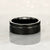 Tungsten Carbide Black Hammered Ring with Solid Black Line – Stylish & Durable - Pristine Pieces By Amy